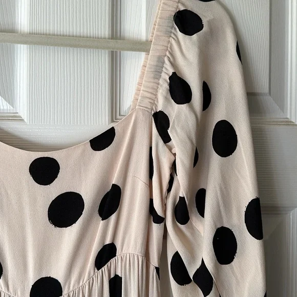 Kivari Polka Dot Midi Dress S